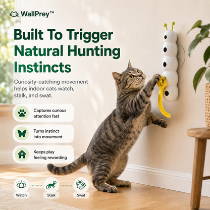 WallPrey™ Interactive Hunting Toy for Cats